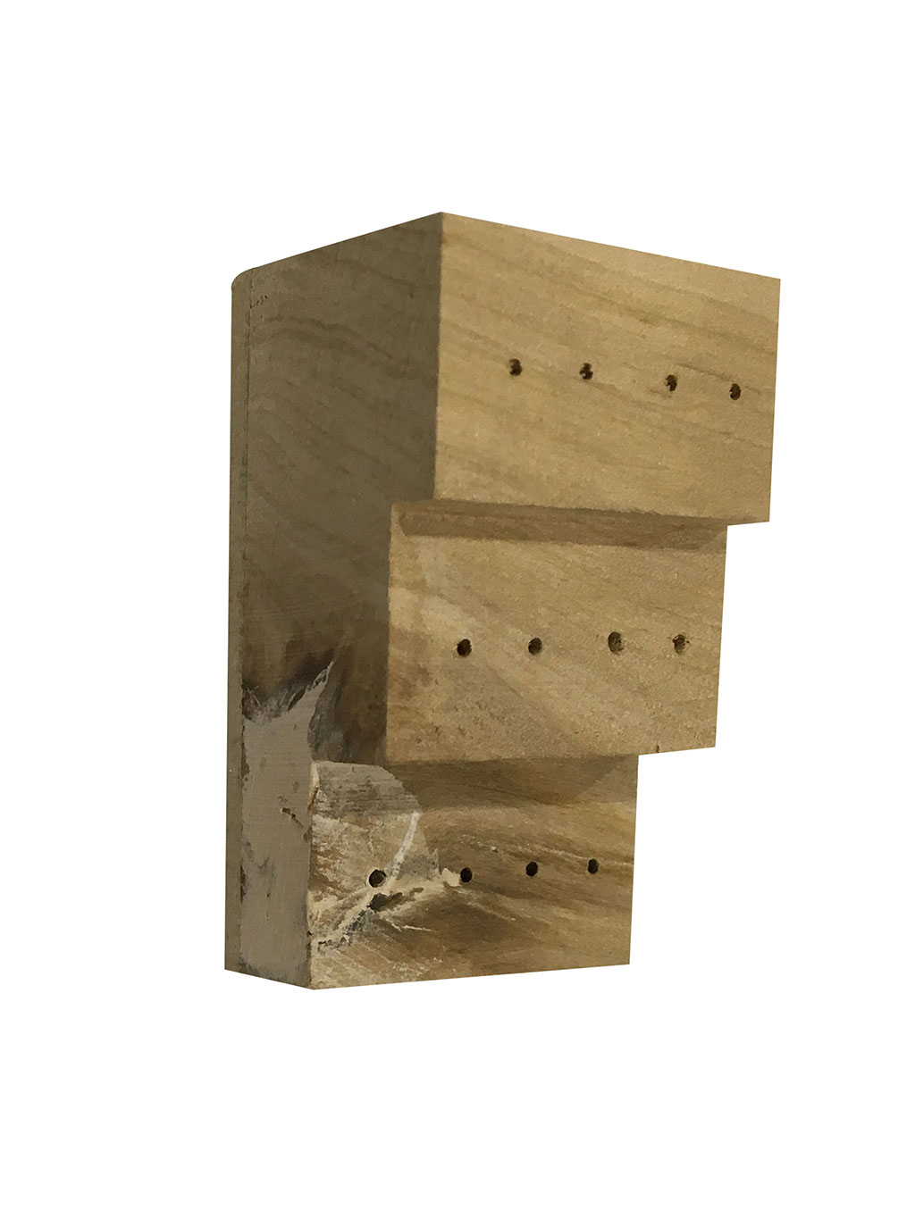 ESCALERA DE MADERA DE 3 NIVELES PARA ETIQUETAS ENTOMOLÓGICAS 2