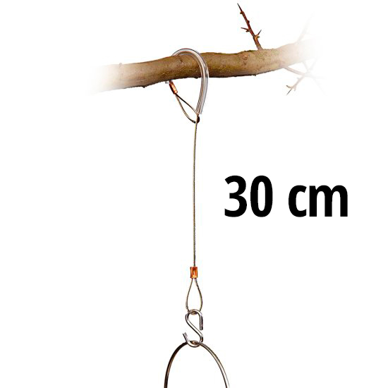 HR-1 CABLE CON GANCHO PARA COLGAR COMEDEROS O CAJAS NIDO EN RAMAS, DE 30CM 1