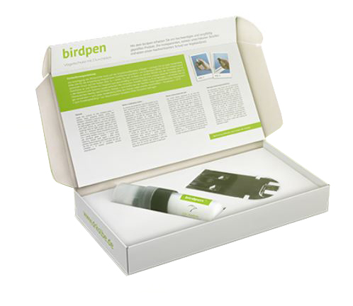 BIRDPEN MARCADOR TRANSPARENTE PARA EVITAR EL CHOQUE DE AVES EN CRISTALES 1