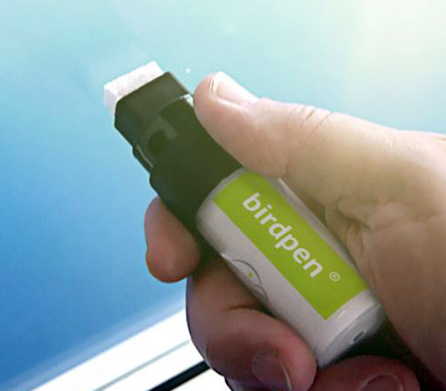 BIRDPEN MARCADOR TRANSPARENTE PARA EVITAR EL CHOQUE DE AVES EN CRISTALES 2