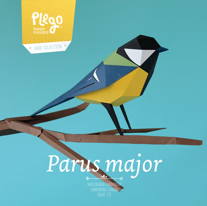 PLEGOPAPER - FIGURA RECORTABLE DE CARBONERO (MALLERENGA CARBONERA) 1