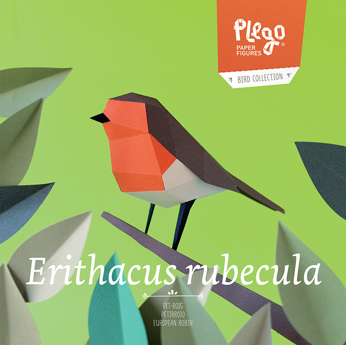 PLEGOPAPER - FIGURA RECORTABLE DE PETIRROJO (PIT-ROIG) 1