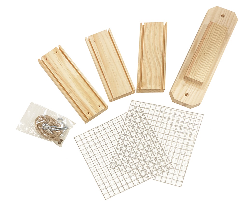 COMEDERO DE MADERA MODELO CESTA EN KIT 1