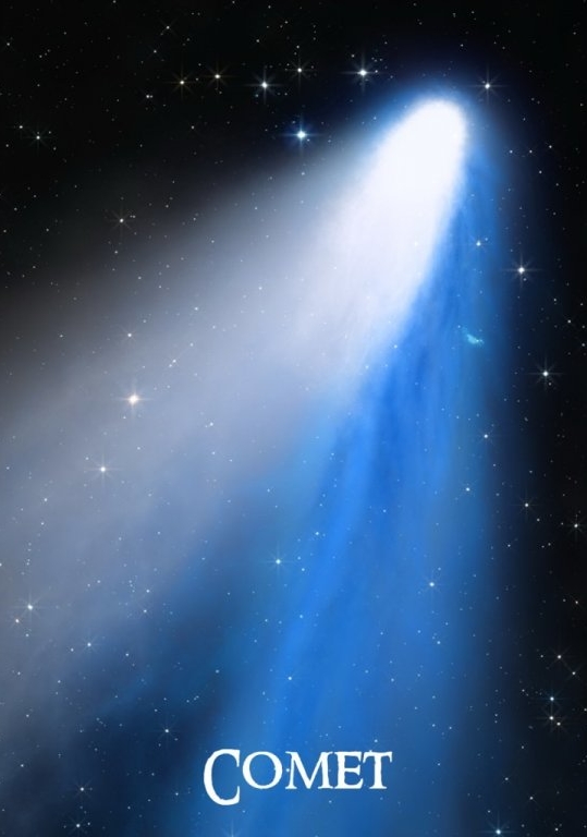 MAPCARDS POSTAL 3D - HALE-BOPP COMET 1