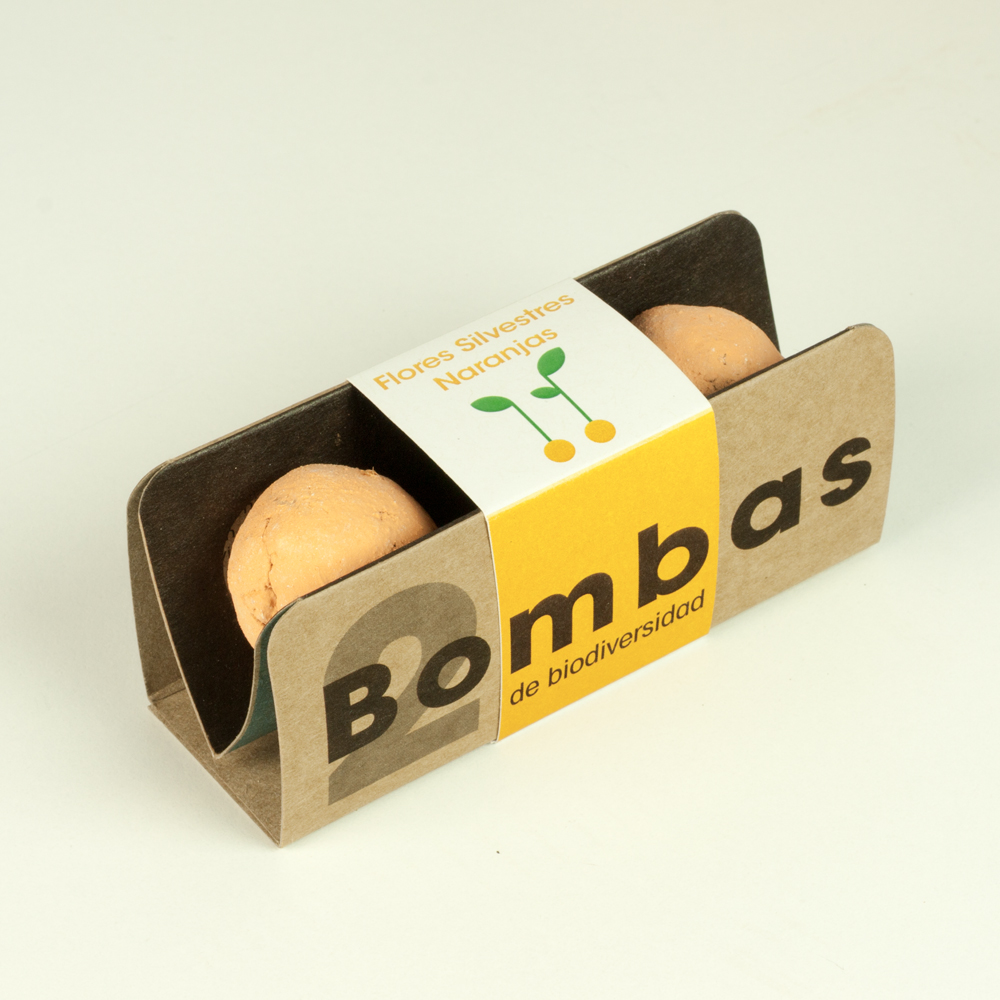FLORES SILVESTRES NARANJAS - BOMBAS DE BIODIVERSIDAD CON SEMILLAS 1