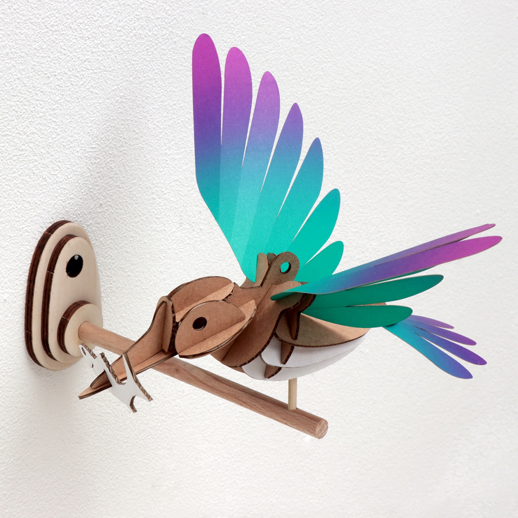 ROMPECABEZAS 3D BIRDS - KINGFISHER GREEN/PURPLE 1