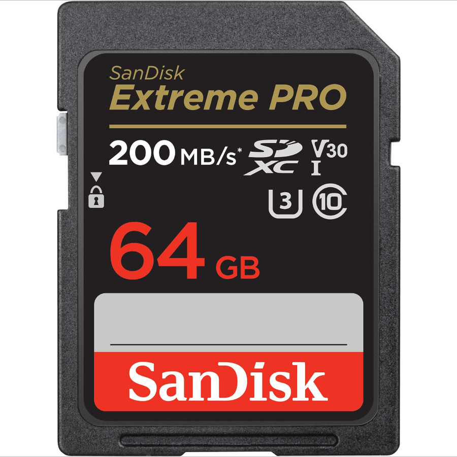 TARJETA DE MEMORIA SD 64 GB (SANDISK SDXC EXTREME PRO 64GB 200 MB/S) 1