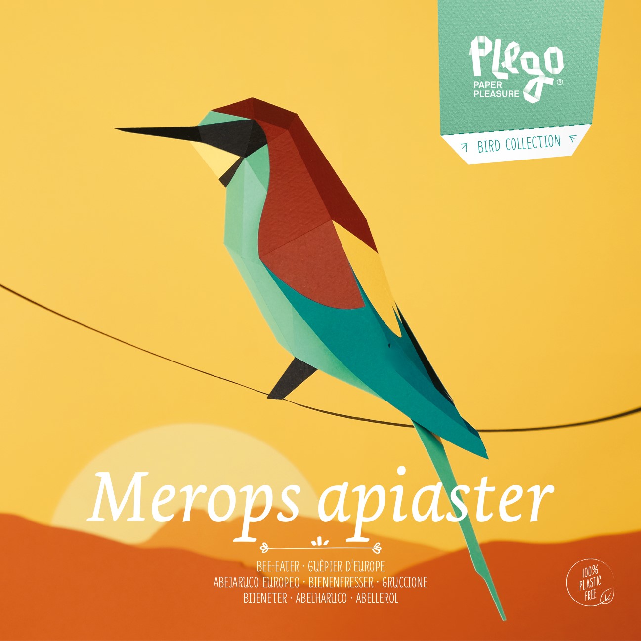 PLEGOPAPER- FIGURA RECORTABLE DE ABEJARUCO EUROPEO (ABELLEROL) 1