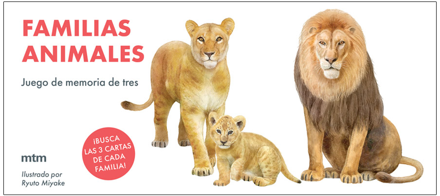 FAMILIAS ANIMALES. JUEGO DE MEMORIA DE TRES 1