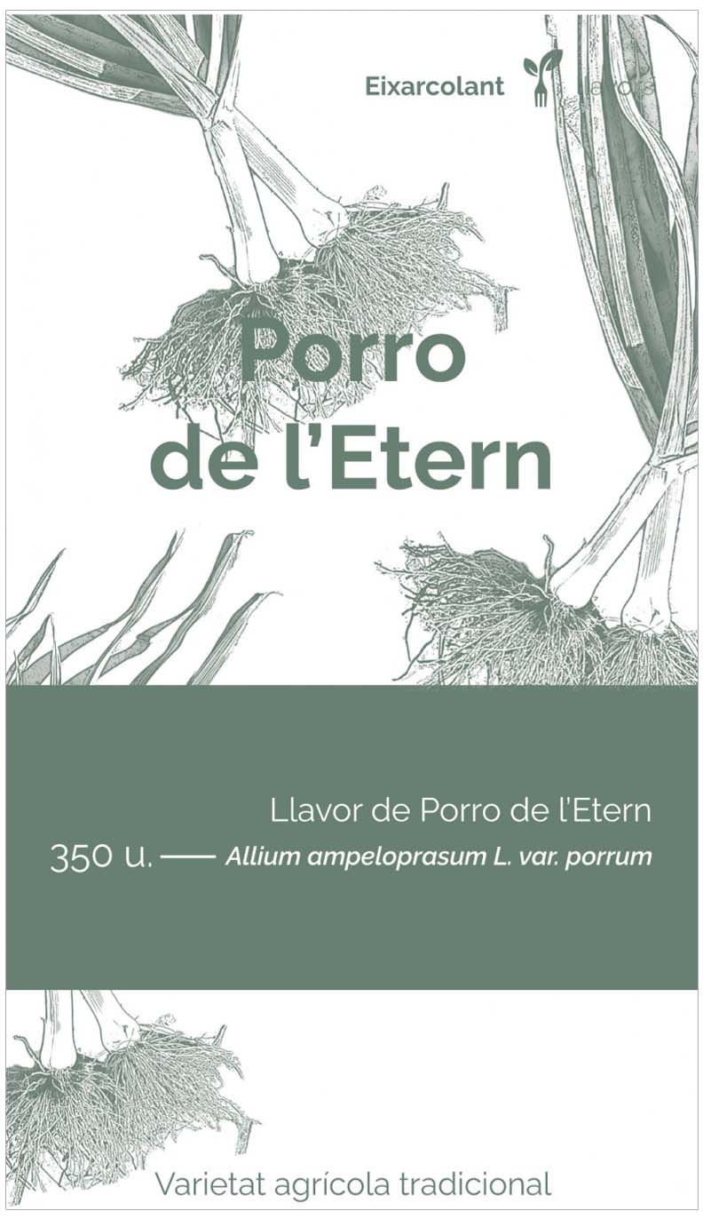 COL·LECTIU EIXARCOLANT. PORRO DE L'ETERN (ALLIUM AMPELOPRASUM). LLAVORS DE VARIETATS AGRÍCOLES TRADICIONALS 1