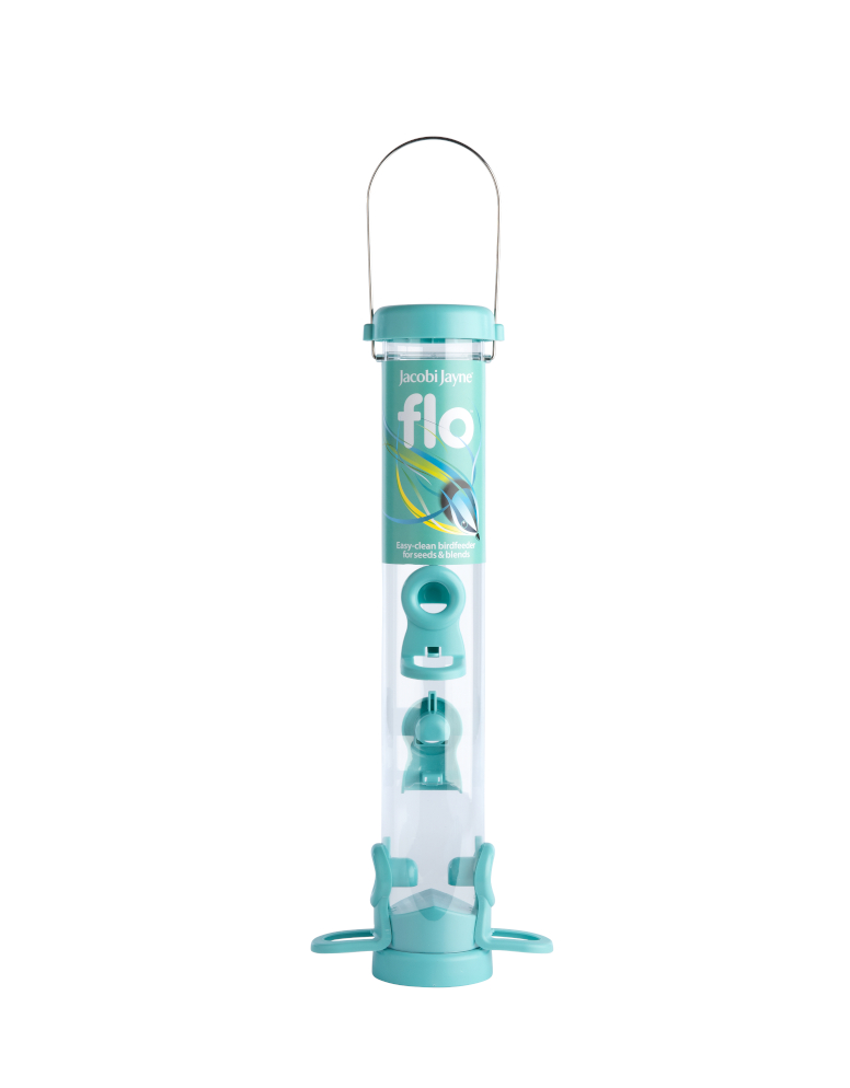 FLO-S2B COMEDERO TUBULAR DE PLÁSTICO 4 ACCESOS COLOR AQUA 1