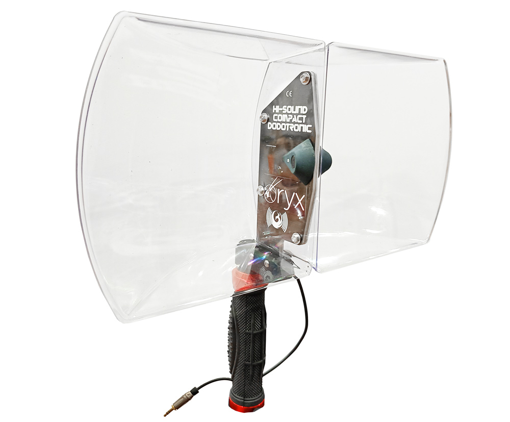 MICRÓFONO DODOTRONIC CON PARÁBOLA HI-SOUND STEREO COMPACT CON CONEXIÓN MINI JACK COMPATIBLE CON CÁMARA 1
