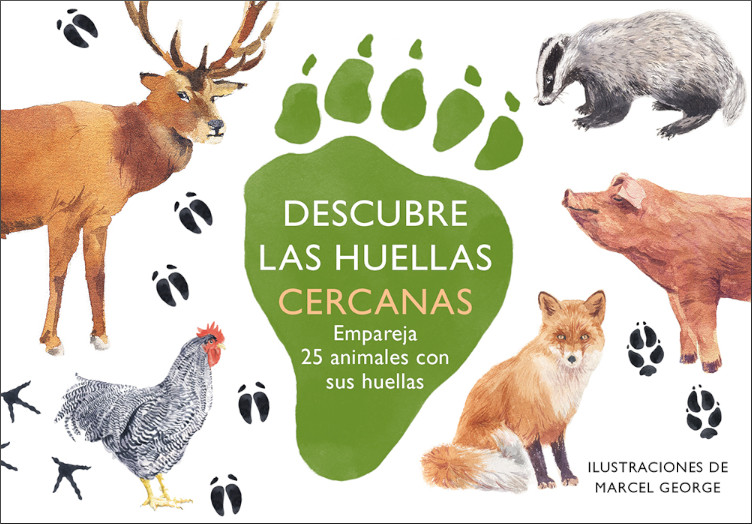 DESCUBRE LAS HUELLAS CERCANAS. EMPAREJA 25 ANIMALES CON SUS HUELLAS 1