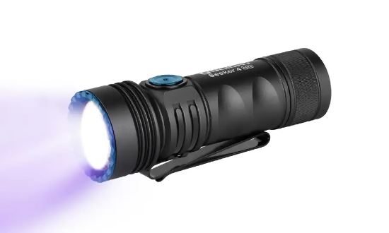 OLIGHT LINTERNA SEEKER 4 MINI CON LUZ LED BLANCA Y ULTRAVIOLETA RECARGABLE 1200 LM 1
