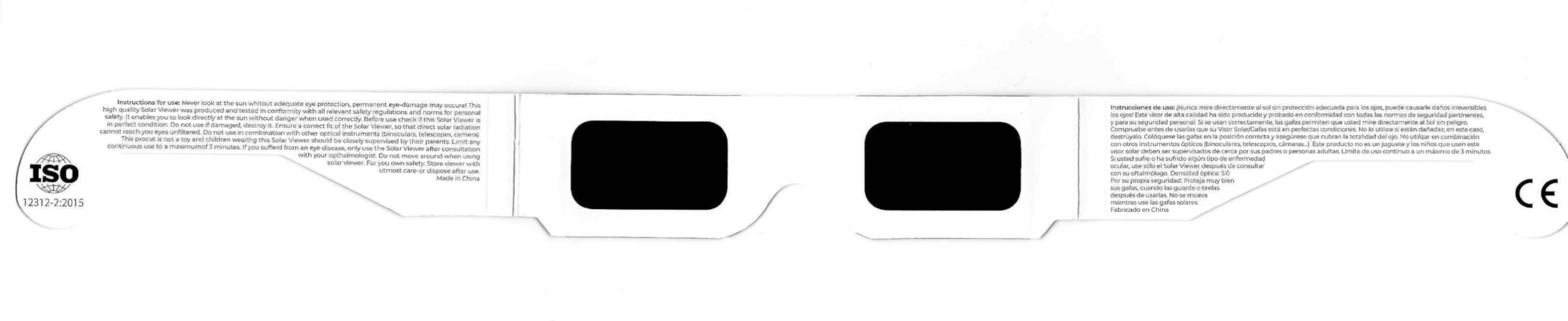 ULLERES ECLIPSI SOLAR - GAFAS ECLIPSE SOLAR 2