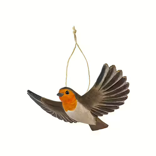 DECOBIRD FIGURA DE PETIRROJO EN VUELO 1