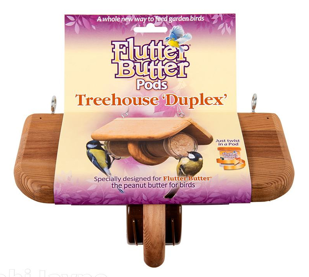 FB-THD TREEHOUSE DUPLEX COMEDERO FLUTTER BUTTER PARA BOTES DE SEBO 1