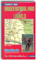 KRUGER NATIONAL PARK AND LOWVELD. TOURIST MAP 1