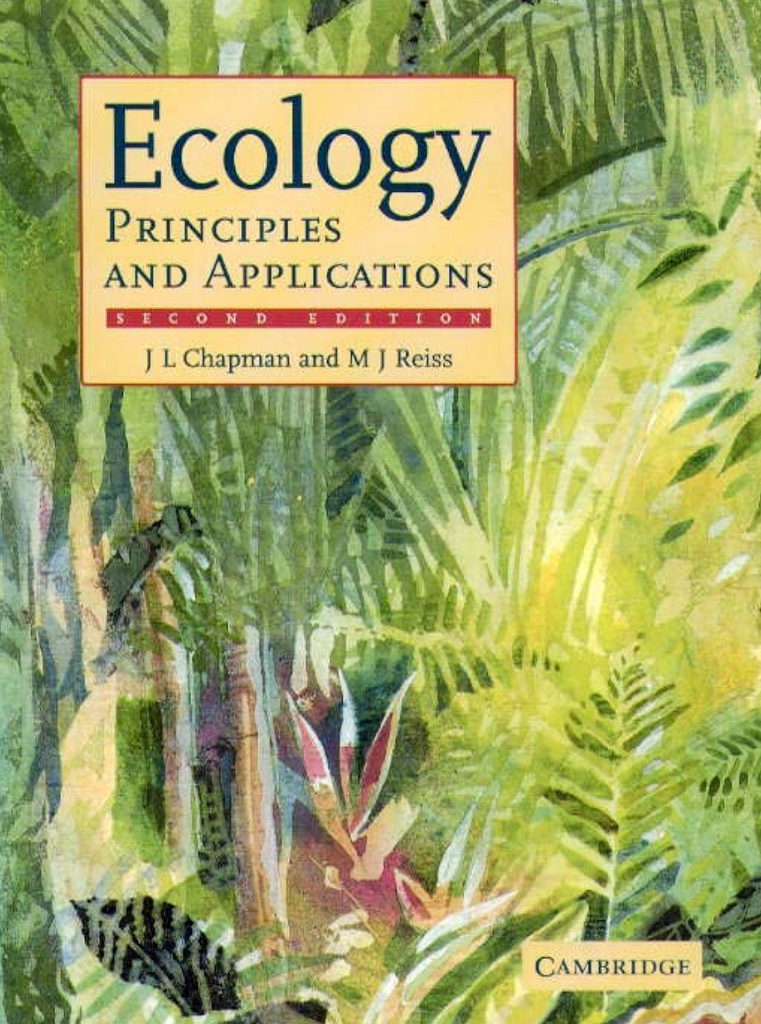 ECOLOGY: PRINCIPLES AND APPLICATIONS 1