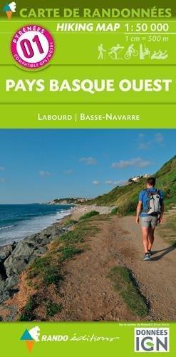 PAYS BASQUE OUEST. CARTE RANDONNÉES 1