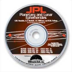 THE JPL LUNAR AND PLANETARY EPHEMERIS CDROM 1