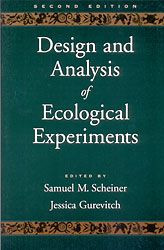 DESIGN AND ANALYSIS OF ECOLOGICAL EXPERIMENTS  2ND EDITION 1