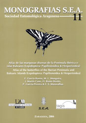 ATLAS DE LAS MARIPOSAS DIURNAS DE LA PENÍNSULA IBÉRICA E ISLAS BALEARES (LEPIDOPTERA:PAPILIONOIDEA &AMP; HESPERIOIDEA). MONOGRAFÍAS SEA 1