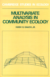 MULTIVARIATE ANALYSIS IN COMMUNITY ECOLOGY 1