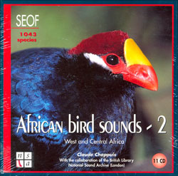 CD AFRICAN BIRD SOUND. VOLUME 2. WEST &AMP; CENTRAL AFRICA 1