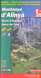MAPA ALPINA 1:25.000. MUNTANYA D'ALINYÀ. SERRA D'AUBENÇ-SERRA DEL TURP (MAPA I GUIA) 1