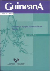GUINEANA 16. LÍQUENES Y HONGOS LIQUENÍCOLAS DE ARAGÓN 1