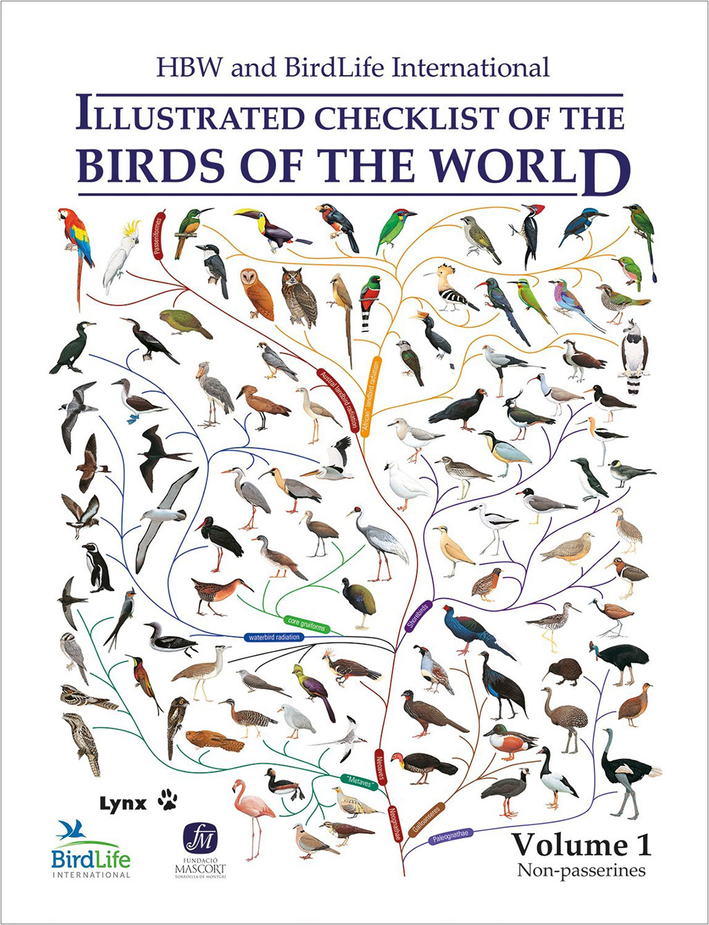 HBW AND BIRDLIFE INTERNATIONAL ILLUSTRATED CHECKLIST OF THE BIRDS OF THE WORLD. VOL 1 1