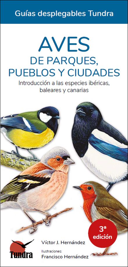 AVES DE PARQUES, PUEBLOS Y CIUDADES. INTRODUCCIÓN A LAS ESPECIES IBÉRICAS, BALEARES Y CANARIAS. GUÍA DESPLEGABLE TUNDRA. 1