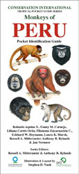 MONKEYS OF PERU. POCKET IDENTIFICATION GUIDE 1