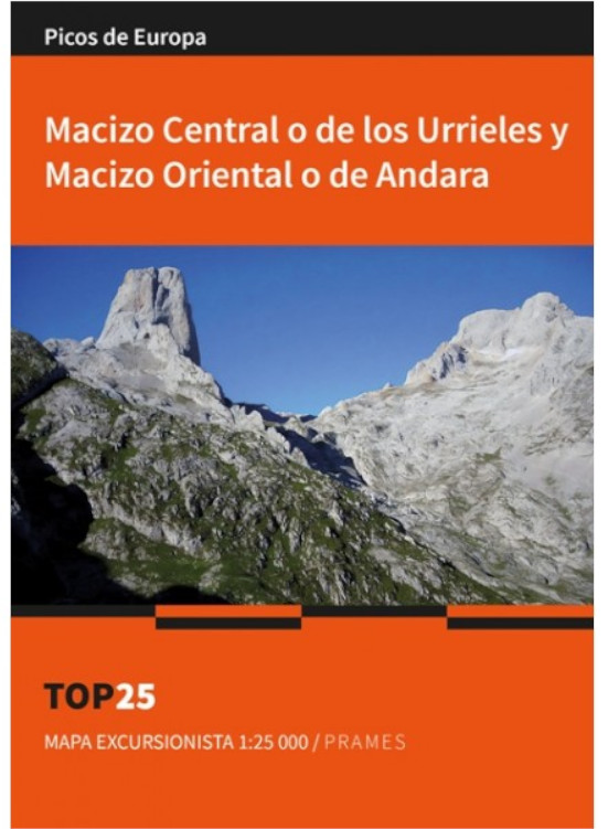 MAPA EXCURSIONISTA 1:25.000 MACIZO CENTRAL O DE LOS URRIELES Y MACIZO ORIENTAL O DE ANDARA TOP 25 1