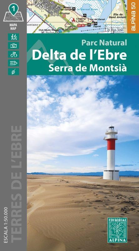 MAPA ALPINA 1:50.000. DELTA DE L'EBRE PARC NATURAL SERRA DE MONTSIÀ 1