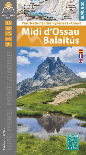 MAPA ALPINA 1:30.000. MIDI D'OSSAU BALAITÚS 1