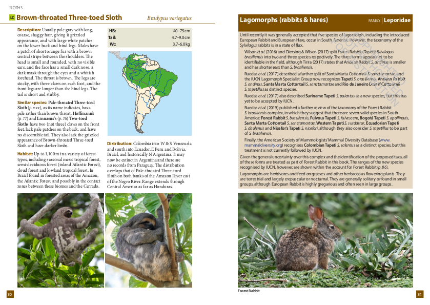 A FIELD GUIDE TO THE LARGER MAMMALS OF SOUTH AMERICA 3
