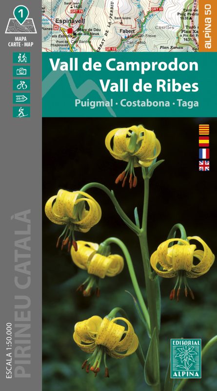 MAPA ALPINA 1:15.000 VALL DE CAMPRODON - VALL DE RIBES 1