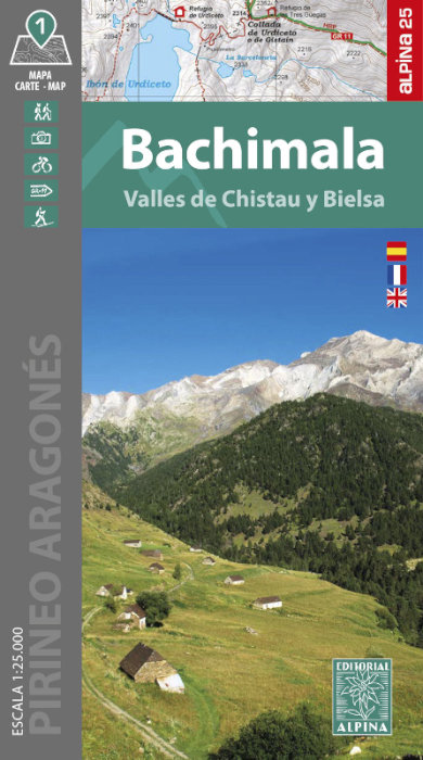 MAPA ALPINA 1:25.000 BACHIMALA. VALLES DE CHISTAU Y BIELSA 1