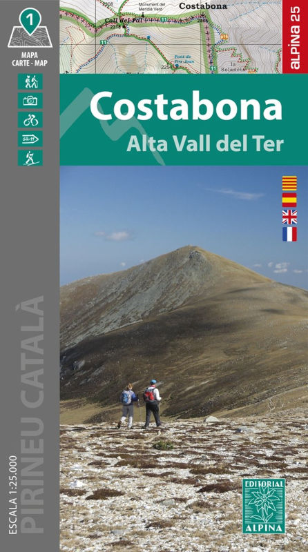 MAPA ALPINA 1:25.000 COSTABONA. ALTA VALL DEL TER 1