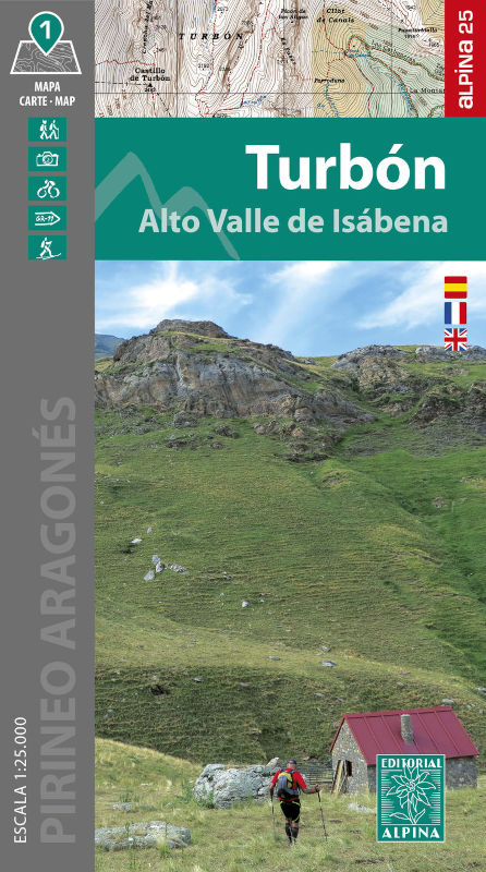 MAPA ALPINA 1:25.000. EL TURBÓN ALTO VALLE DE ISÁBENA (MAPA Y GUÍA) 1