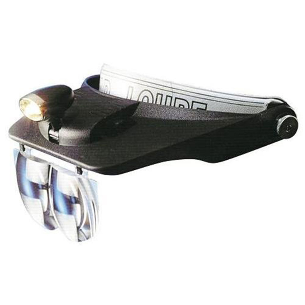 VISERA CON LUZ Y LUPAS DE RELOJERO 1,2X-1,8X-2,5X-3,5X 1
