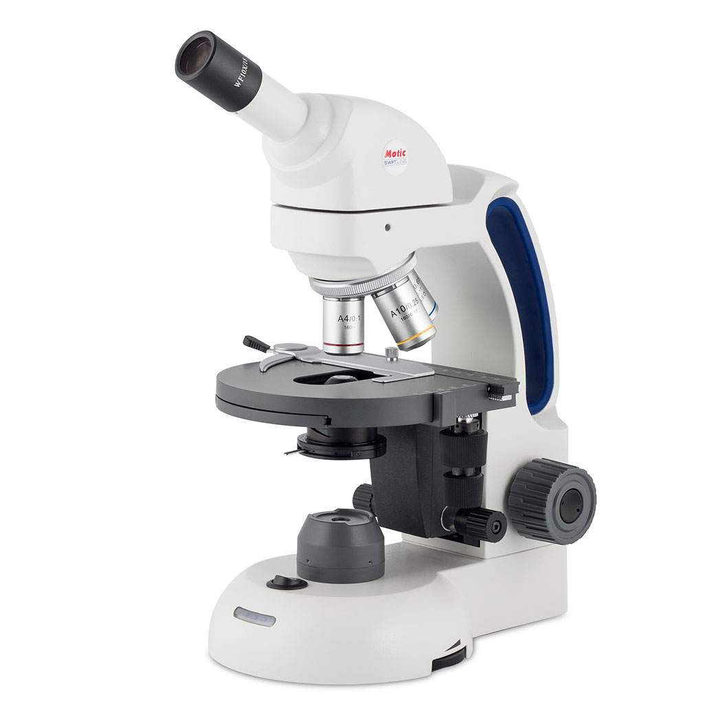 MOTIC SILVER120 MICROSCOPIO MONOCULAR CON PORTAOBJETIVOS CUÁDRUPLE 1