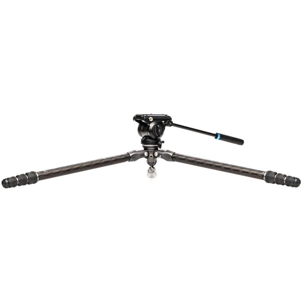 BENRO KIT TRÍPODE DE FIBRA DE CARBONO TORTOISE 24CLV Y RÓTULA S4PRO 2