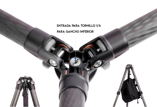 LEOFOTO TRÍPODE RANGER LS-324C DE FIBRA DE CARBONO 4