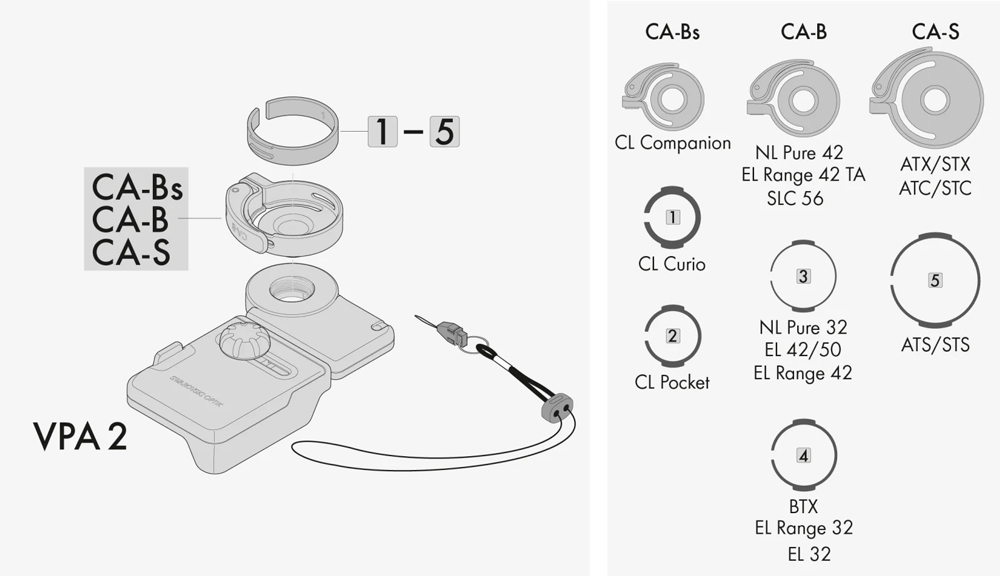 SWAROVSKI ADAPTADOR DE PINZA CA-BS PARA ADAPTADOR VPA 2 3