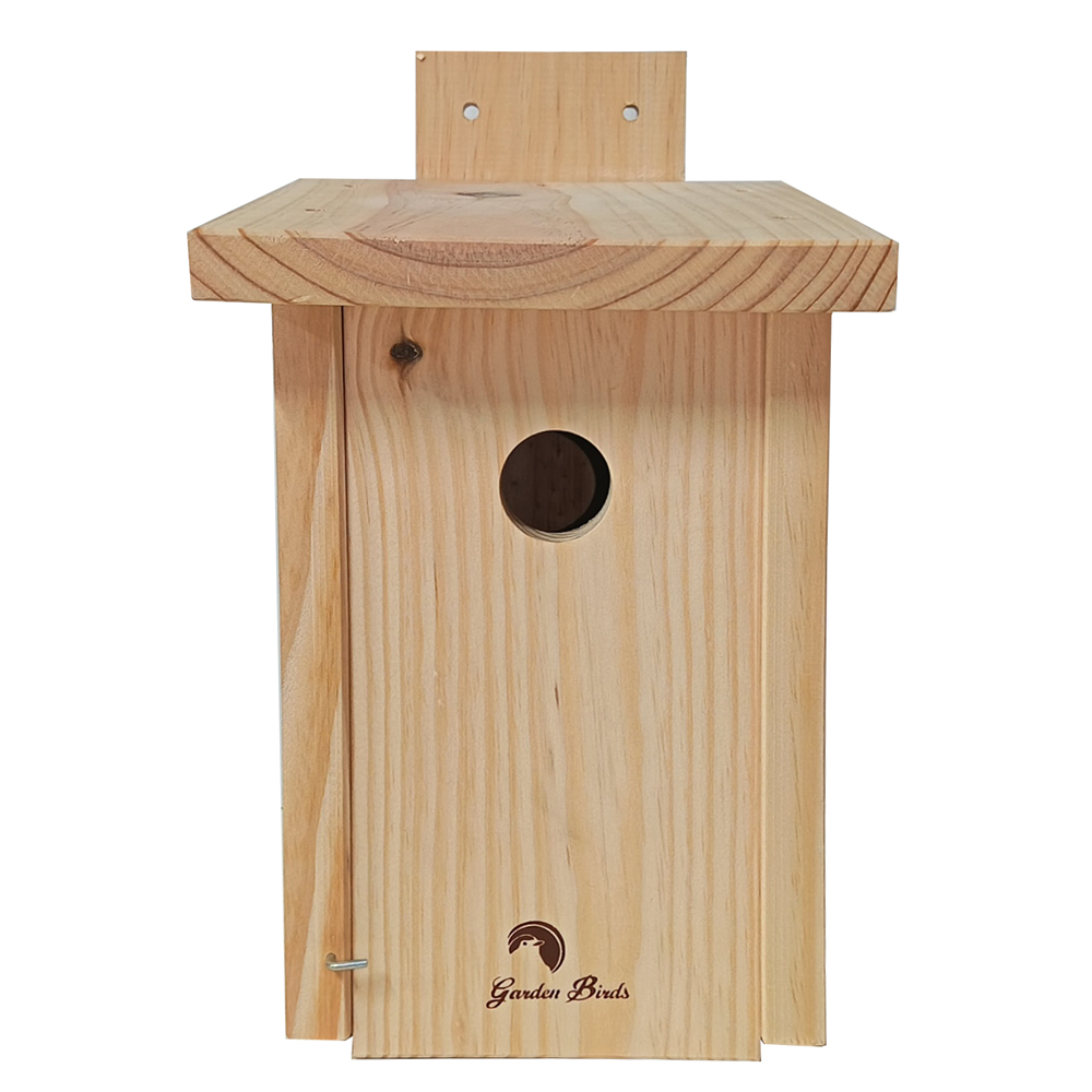 CAJA NIDO DE MADERA PARA PÁJAROS PARA PARED 26MM 2