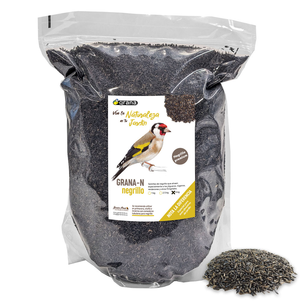 GRANA-N-G BOLSA DE NEGRILLO. ALIMENTO PARA AVES SILVESTRES 4 KG 1