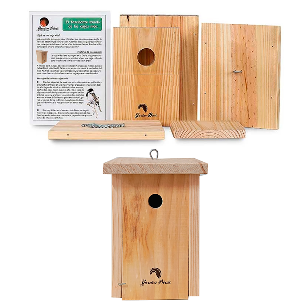 CAJA NIDO PARA PÁJAROS. KIT DE CONSTRUCCIÓN EDUCATIVO 1